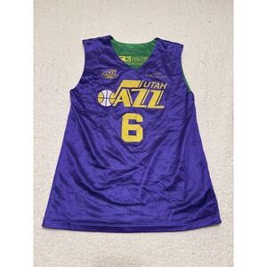 Smash Athletics Unisex Utah Jazz Jersey Reversible Size S Green Polyester